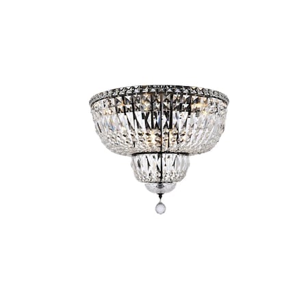 Elegant Lighting Elegant Lighting V2528F20BK-RC 20 in. Tranquil Flush Mount, Black V2528F20BK/RC